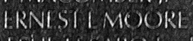 Engraed name on The Wll of Sergeant Ernest Lawrence Moore, U.S. Army